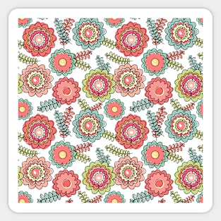 Ornate floral seamless texture Sticker